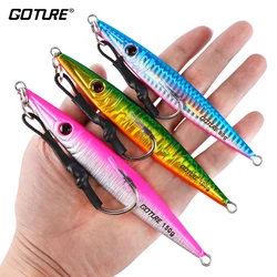 Goture 스푼 지그 금속 루어 80g 100g 150g 200g 지그 루어 인공 미끼 농어 낚시 루어 태클 지그 리드 워블러