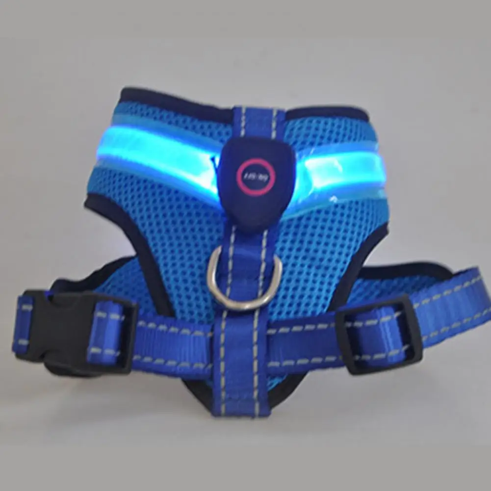 Pet Harness  Allergy Free   Pet LED Harness No Pull Dog Vest Harness with LED Light