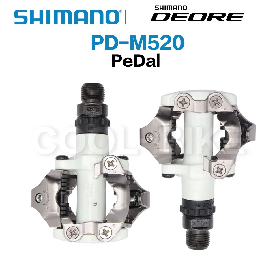 SHimano SPD Pedals M520 M540 Self Locking Pedal Ball Bearing PD-M520 With  Cleat set Road Bicycle MTB Mountain Bike Accessories - AliExpress 18