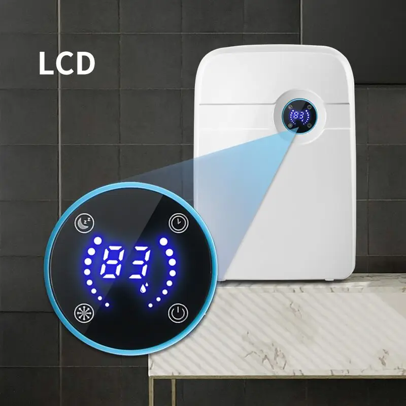 2.5L Electric Dehumidifier Moisture Absorber Indoor Basement Moisture Absorber Mute Remote Control Timing External Water Pipe