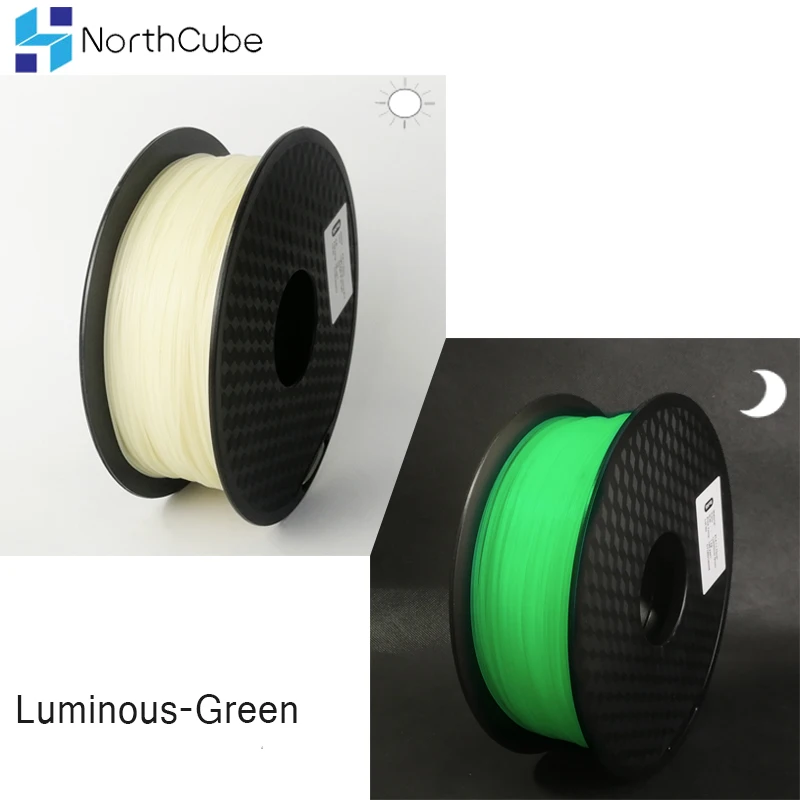 

Glow Green in the Dark Filament 3D Printer filament PLA Material 3D Plastic 1.75 mm Printer Luminous Green Filament 1Kg