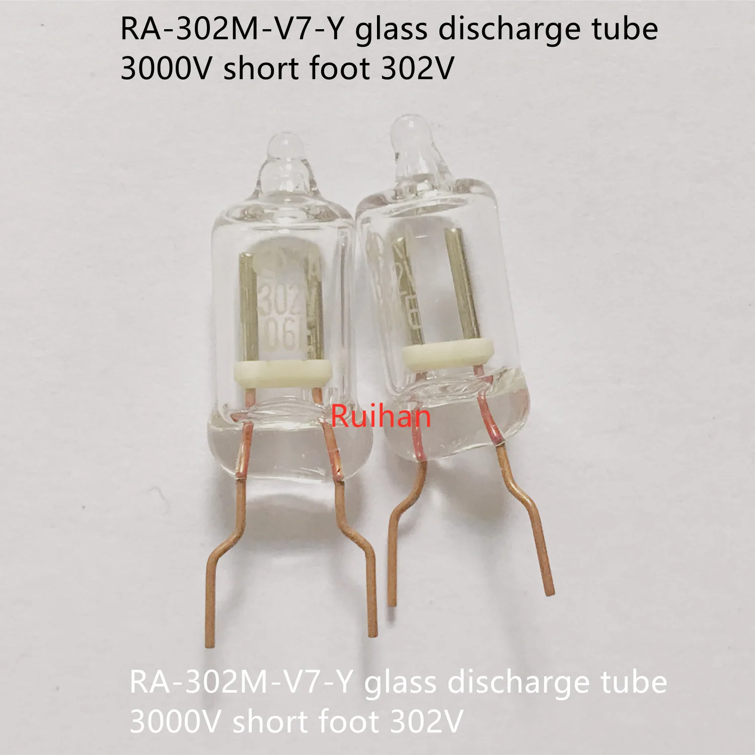 Original new 100% RA-302M-V7-Y glass discharge tube fuse 3000V short foot 302V