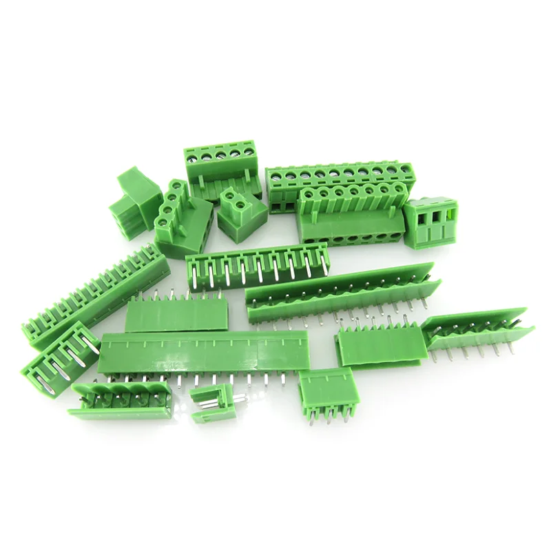 5SET KF2EDG 5.08MM Pluggable Pcb Terminal Block Straight Pin + Socket 2/3/4/5/6/7/8/9/16p Male and Female To Plug-In Connector