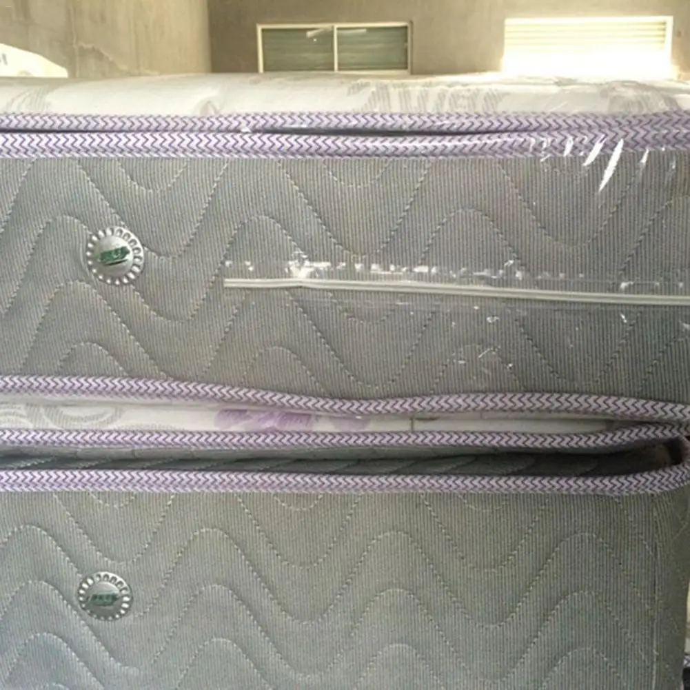 Sac de Protection de Matelas Réutilisable, en Plastique, Juste de Rangement, Mobile, Imperméable, Anti-Poussière, avec Fermeture Éclair