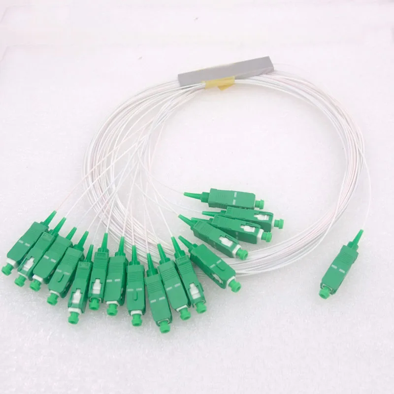 

10pcs NEW Steel Tube 0.9mm1x16 Differential Mini SC/APC Connector Fiber Optic PLC Splitter Wire Harness Free Shipping To Brail