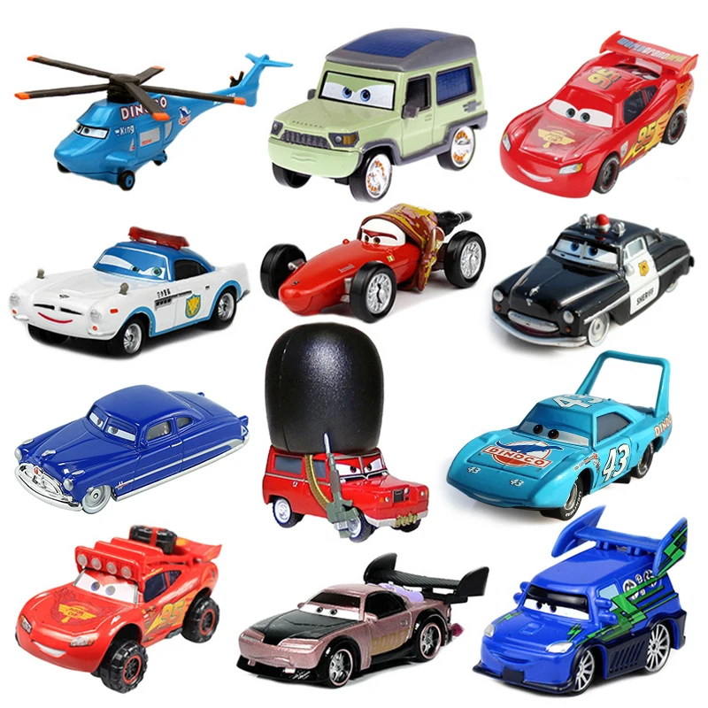 Cars Disney Pixar Car 2 3 Lightning McQueen Mater Jackson Storm 1:55 Diecast Metal Alloy Boy Car Model Kid Birthday Toy Gifts