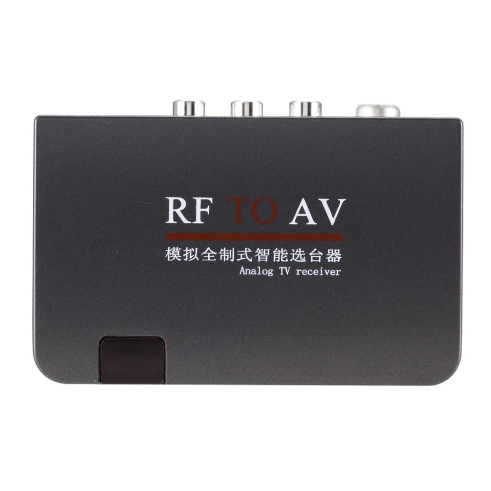 RF to AV Converter Station Selector Television Cable TV to Projection TV Video Port Supports Full Standard US UK and EU Plugs