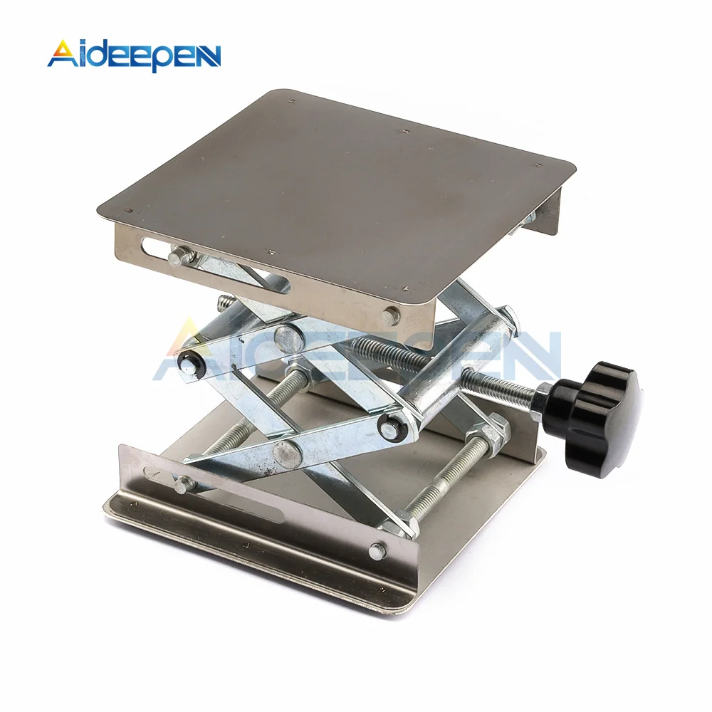 Aluminum Lifter Router Plate Table Woodworking Machinery Engraving Laboratory Lifting Stand Manual Lift Platform Carpentry Tools