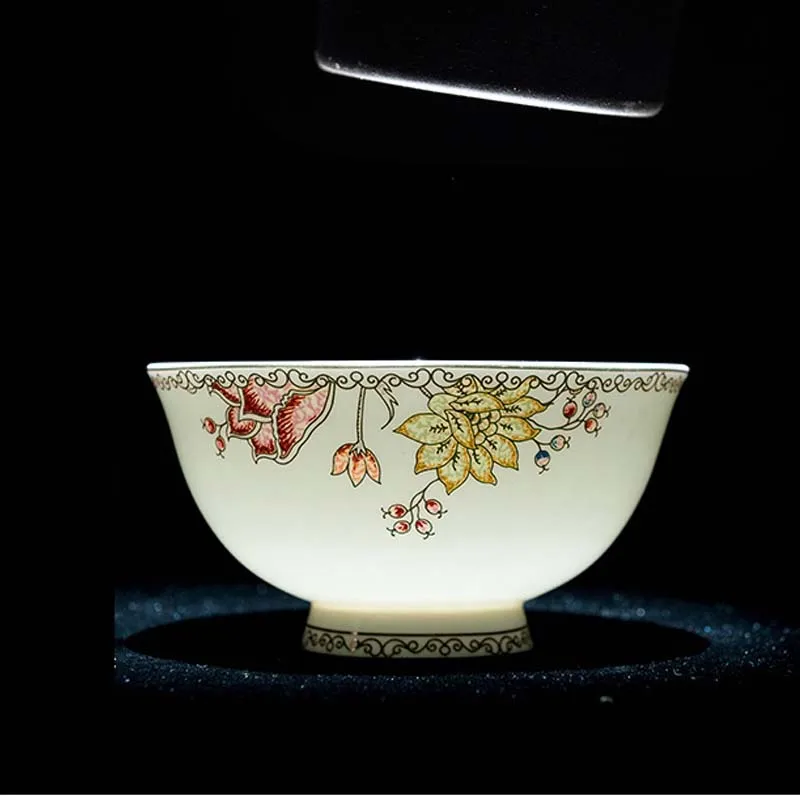 56 Heads jingdezhen ceramics chinese dishes European style dishes set Tableware Rice Bowl Salad Noodles Bowl Dinnerware Sets