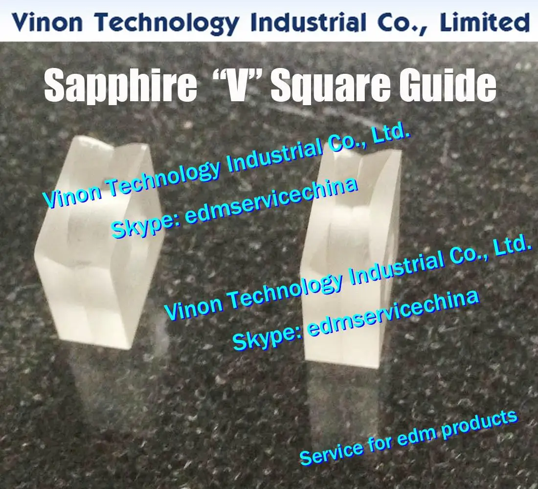 20EC090A702 edm Sapphire V-Guide (70) Lower 20EC.090.A702 Sapphire V Square Guides (70) 24.05.195 for Makino SP43,SP64,DUO43