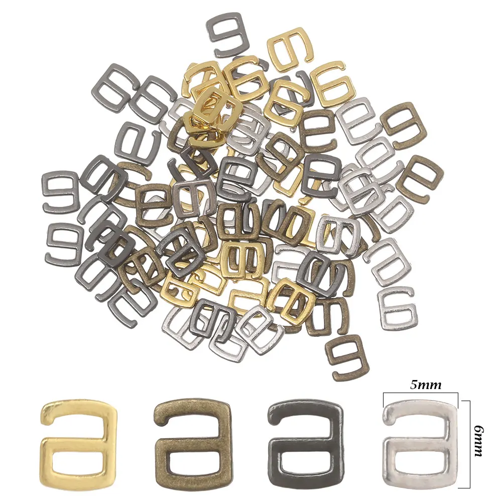 20pcs 3*4mm Button Ultra-small Adjustment Buckles Mini Metal Doll Tri-glide Belt Clips Doll Cothes Bags Shoes Accessories