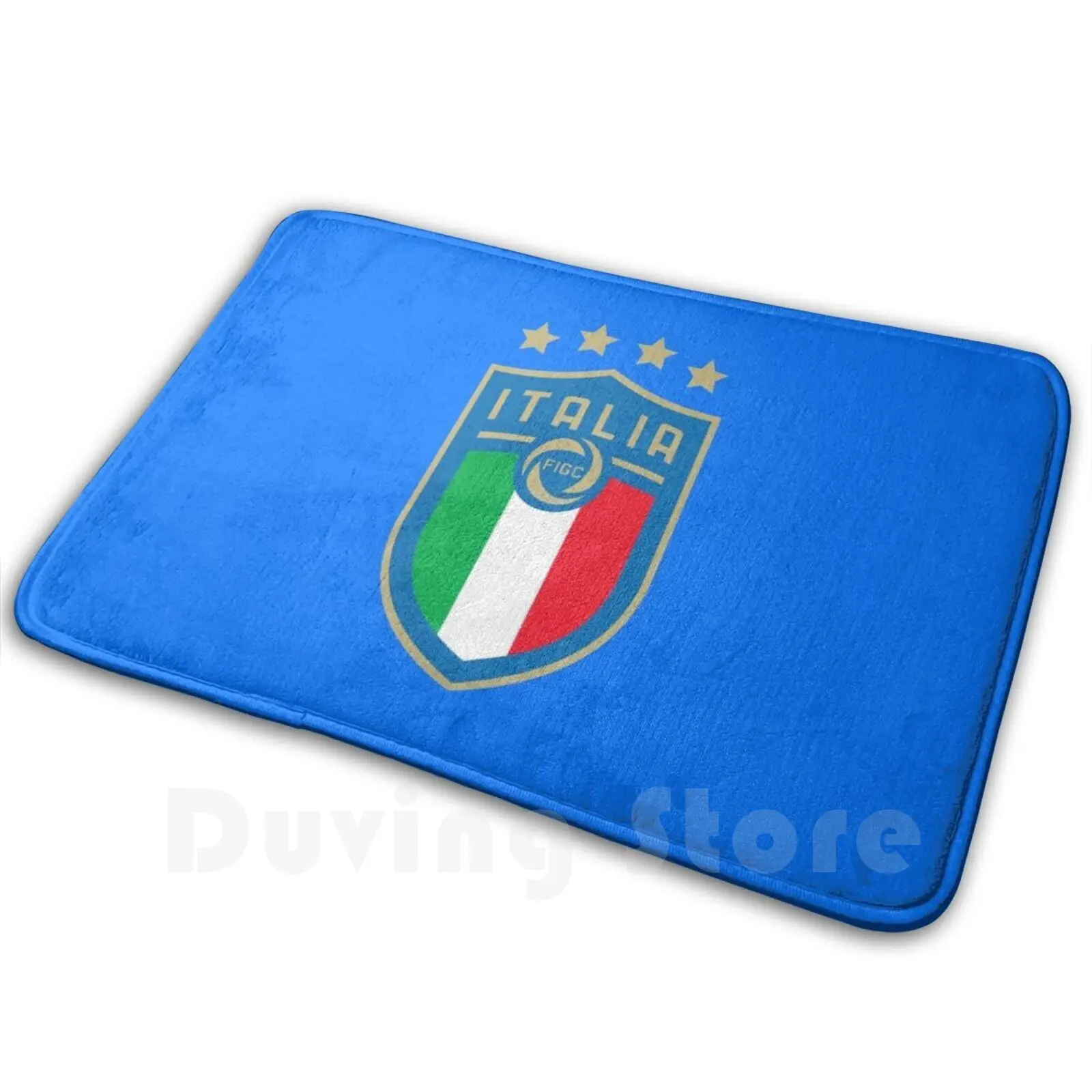 Italia Figc Mat Rug Carpet Anti-Slip Floor Mats Bedroom Italia Italy Figc World 4 Stars Soccer Football Legends