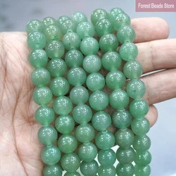 Natural Green Aventurine Beads Round Loose Spacer Beads For Jewelry Making DIY Bracelet Necklace Accessories 4 6 8 10 12 14 16MM