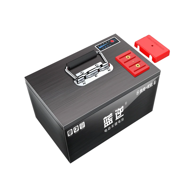 La batteria al litio Lifepo4 Deep Cycle 60V Power è adatta per veicoli elettrici a tre/quattro ruote, batteria staccabile per veicoli