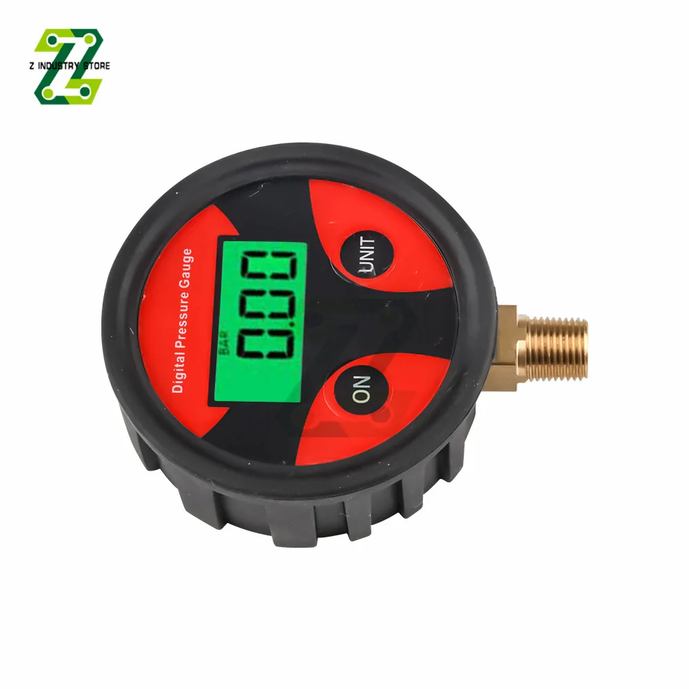 Pressure Gauge 0-200PSI Tire Pressure Monitoring LCD Backlight Digital Tire Gauge Monometer for Car Truck Bike Car Tyre