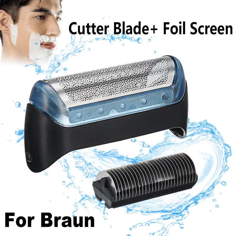 มีดโกนหนวด Foil & Cutter ใบมีดสำหรับ Braun 10B/20B/20S,ฟอยล์เปลี่ยนเครื่องโกนหนวด + ใบมีดตัด