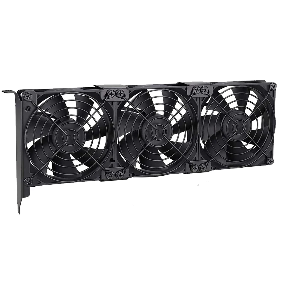 Universal Desktop Computer VGA Cooler Dual 9CM 8CM Quiet Chassis PCI Bracket Graphics Card Cooling Triple Fan Partner 90mm 80MM