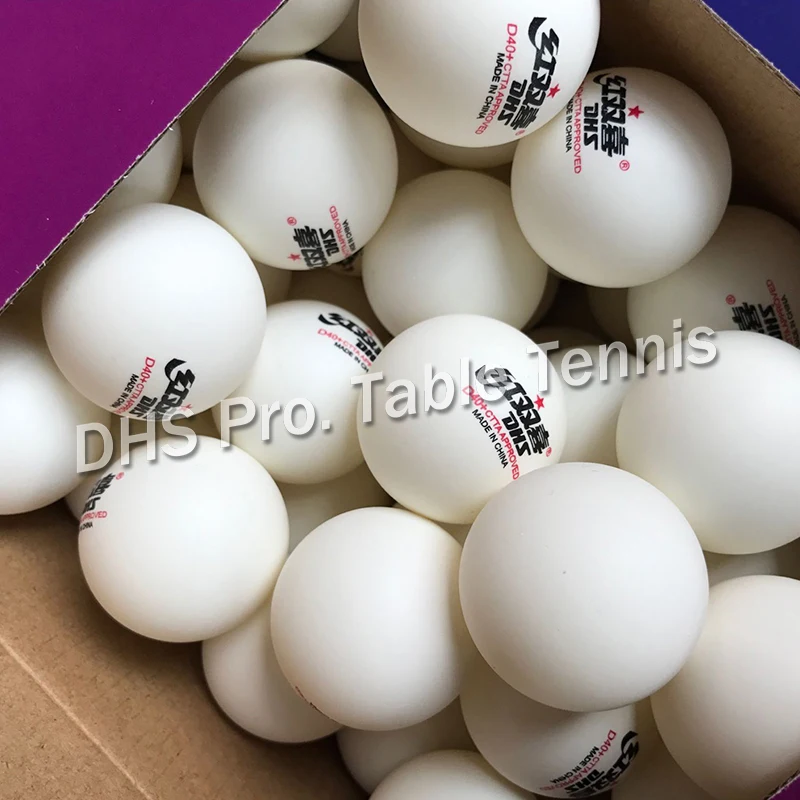 

100 Balls/lot DHS D40+ Table Tennis Balls Seamed New Material Plastic Poly Ping Pong Balls Tenis De Mesa