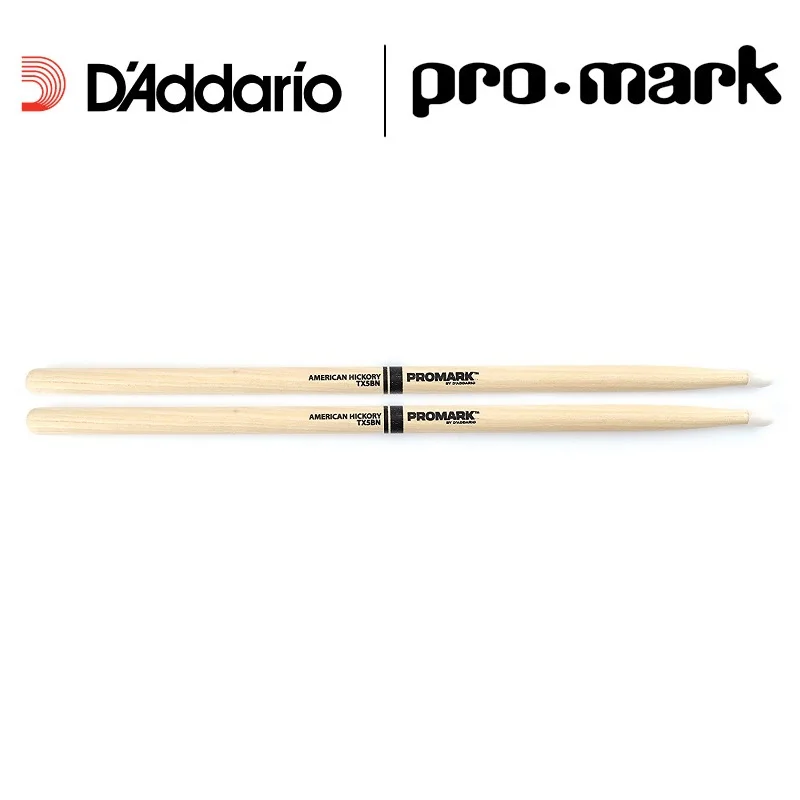 Promark by D'addario TX5AN TX5BN TX7AN American Hickory Nylon Tip, Single Pair