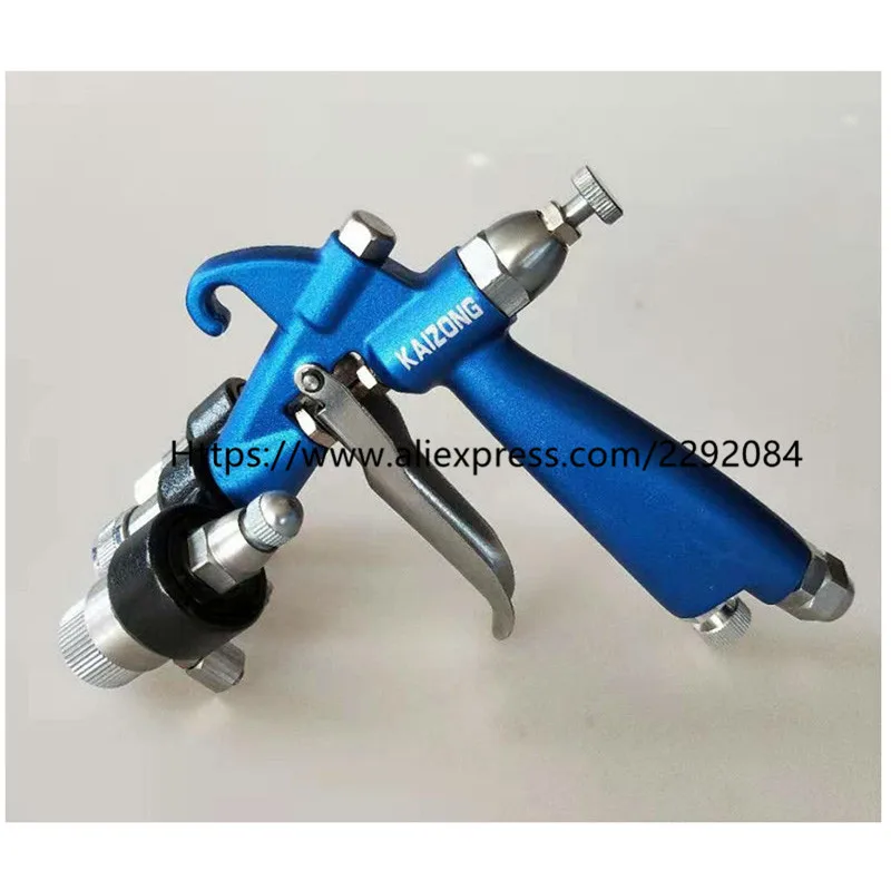 High quality Double Nozzle Nanometer Spray Gun HVLP Sprayer Paint Spray Tool Air Compressor Two-Component Nozzle