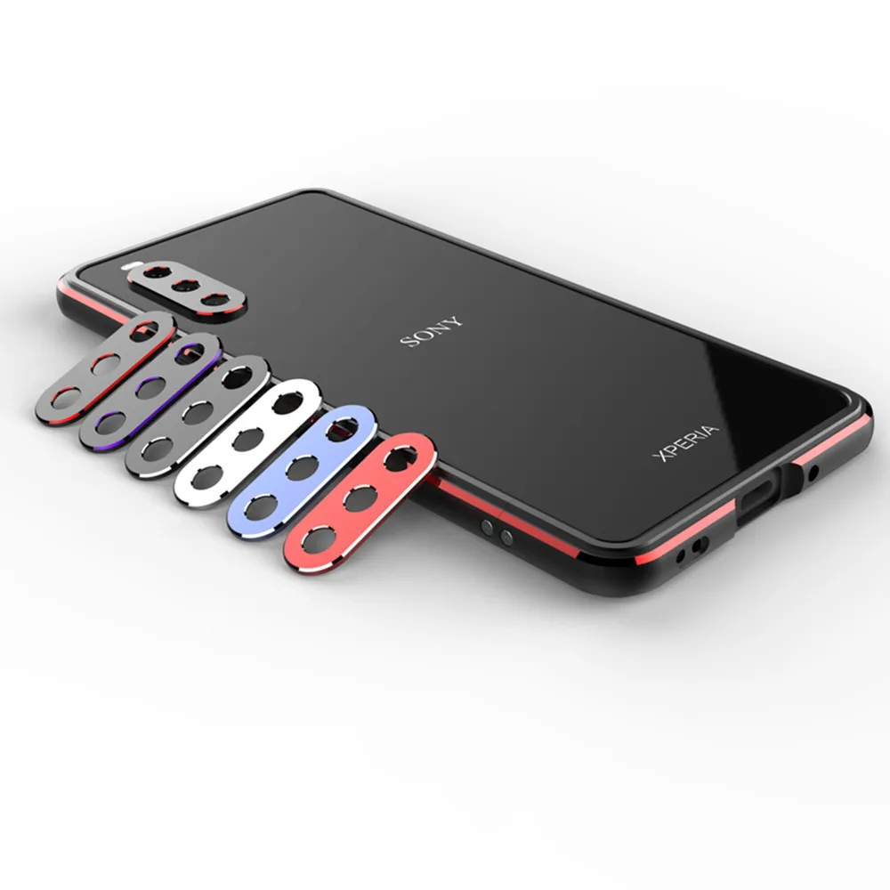 For Sony Xperia 10 III / 1 III Aluminum Metal Bumper Frame Slim Cover+ Carmera Protector Phone case Game case