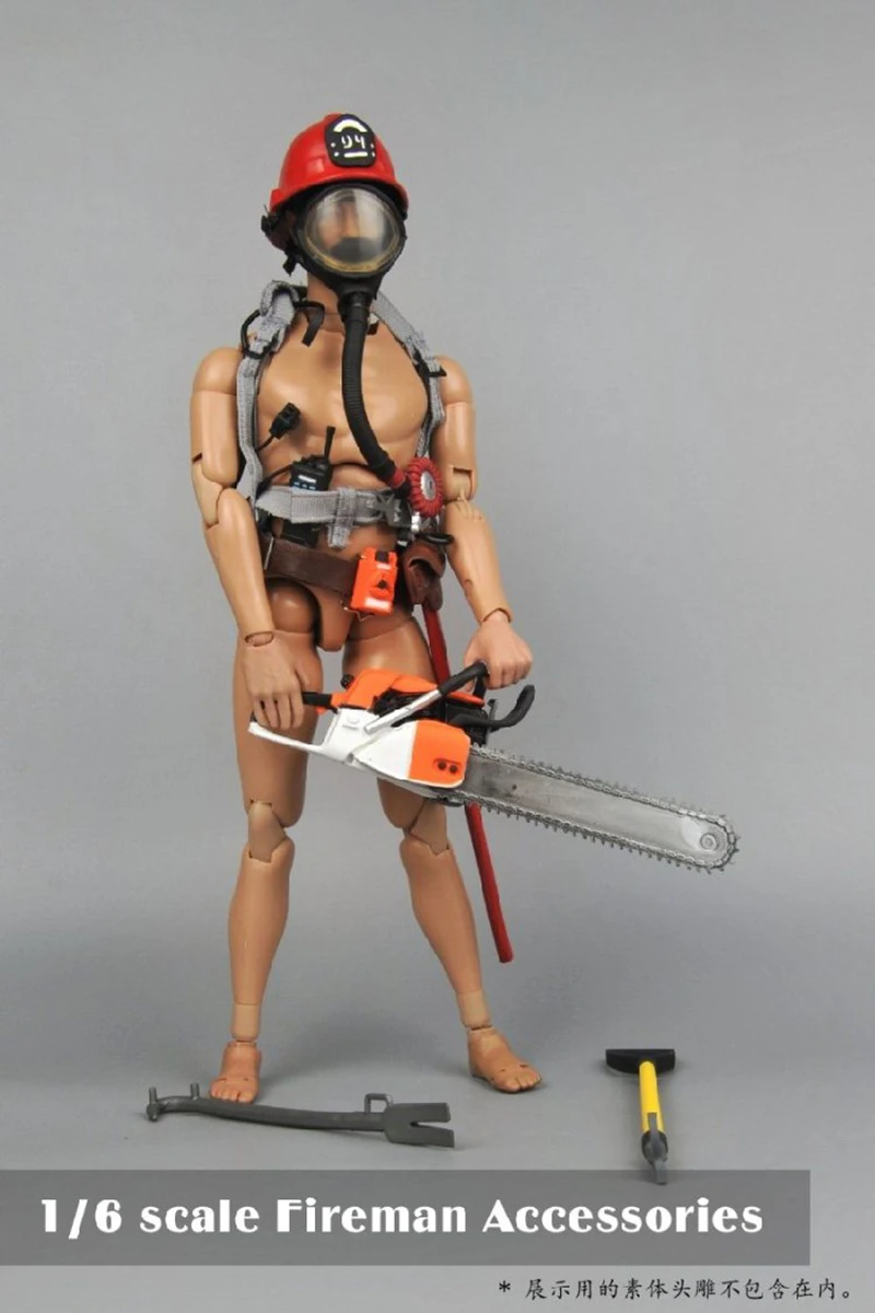1/6 Scale Fireman accessories Equipment Phone model toy for 12\