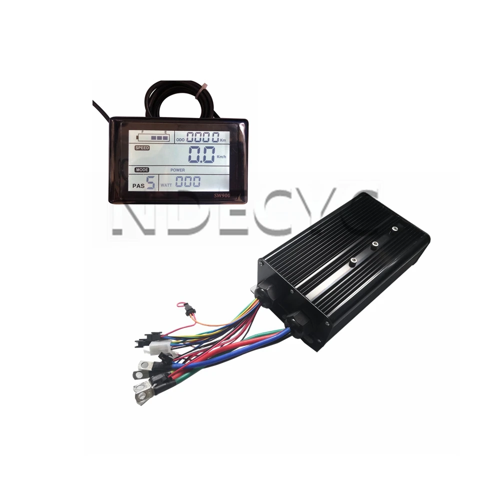 US Stock NBpower YF 48/72V 3000W 60A Brushless DC Ebike Square Wave Controller with UKC1 Color Display or SW900  Display One Set