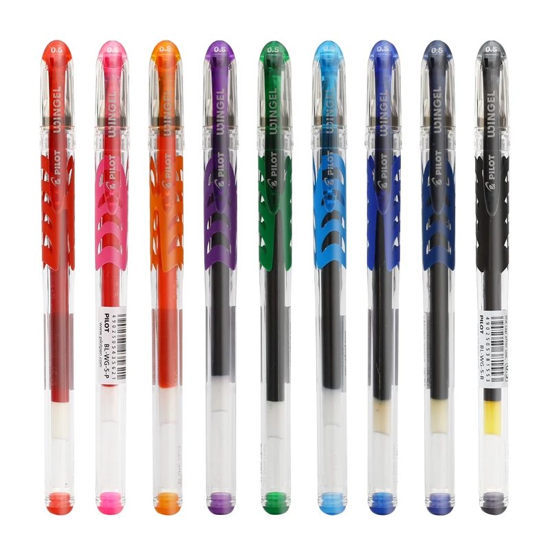 Japan PILOT Color Gel Pen 0.5mm BL-WG-5 Slider Quick Drying Gel Pen  Cute Stationary  Kawaii School Supplies 1PCS