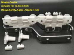 Trasportatore principale della pista della tenda elettrica 2PCS per Dooya,Somfy,Aqara ,Xiaomi. Due tipi di puleggia adatti per cinghia da 10.5mm o 11.5mm.