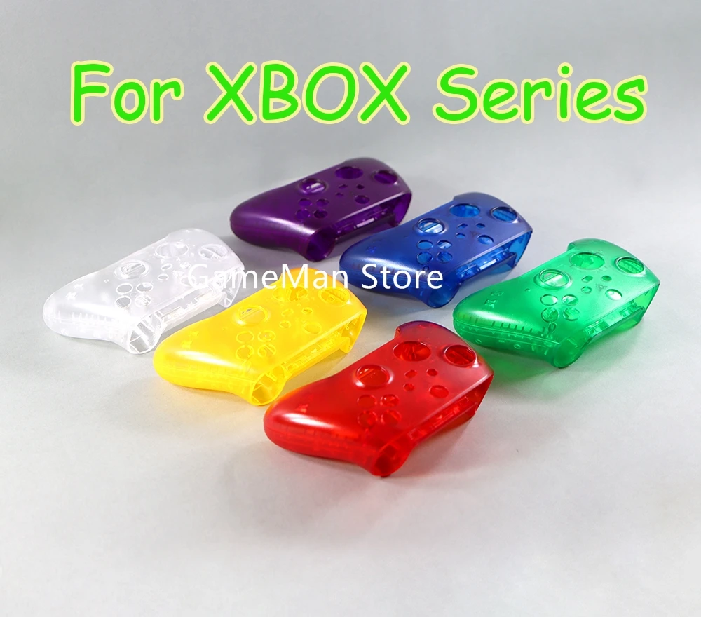 10sets For Xbox Series X S Controller Transparent Clear Front & Back Housing Shell Cover Case Faceplate