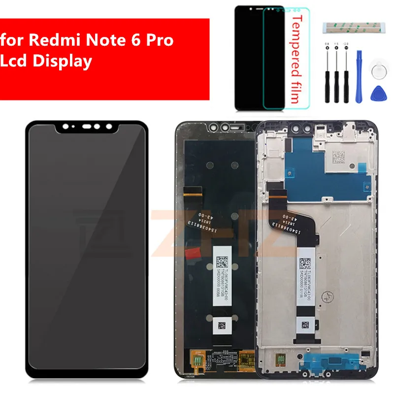 

For Xiaomi redmi note 6 Pro lcd display Touch Screen Digitizer Assembly with Frame note 6 pro display Repair Parts 6.26"