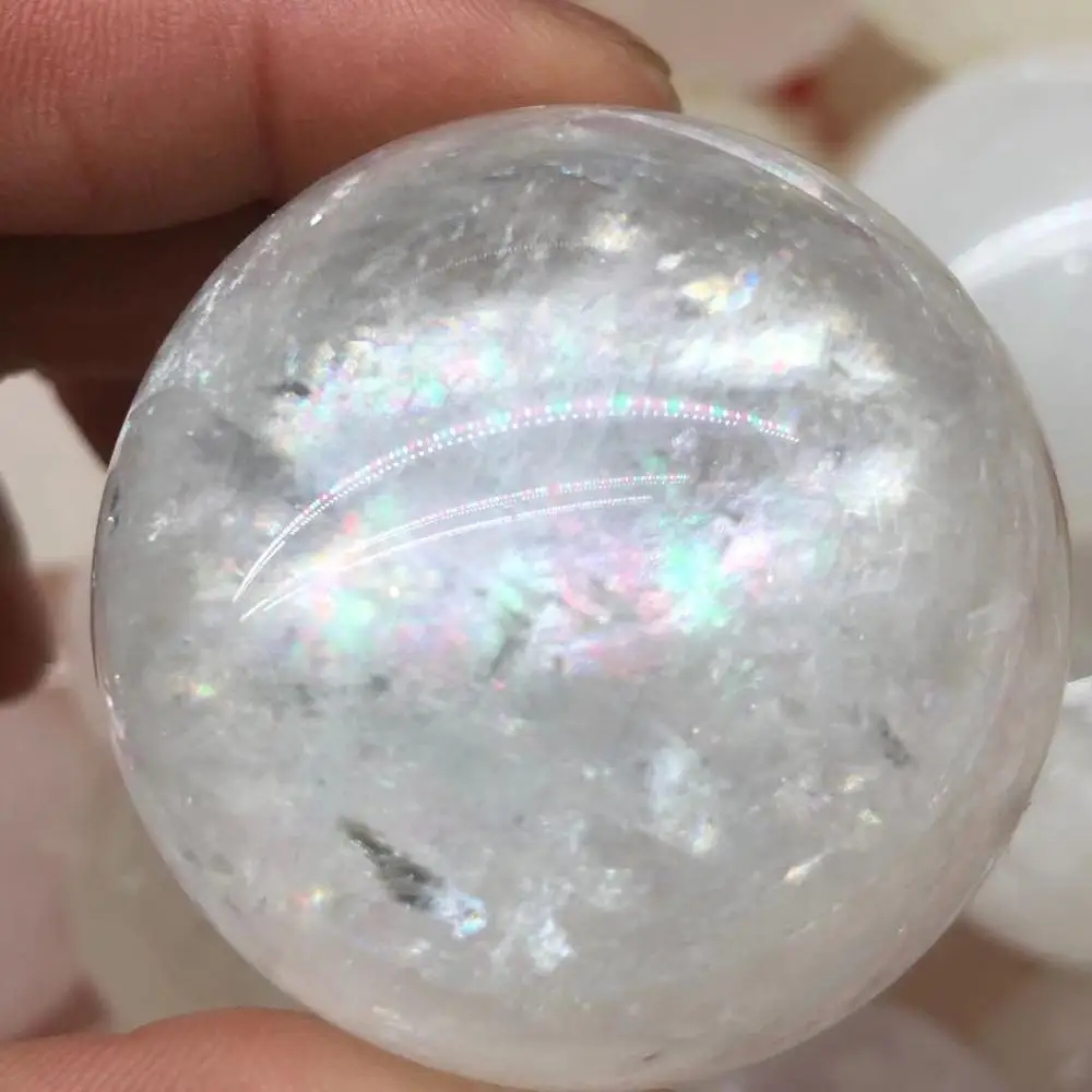 

40mm Natural colored ice state stone crystal ball, crystal ball