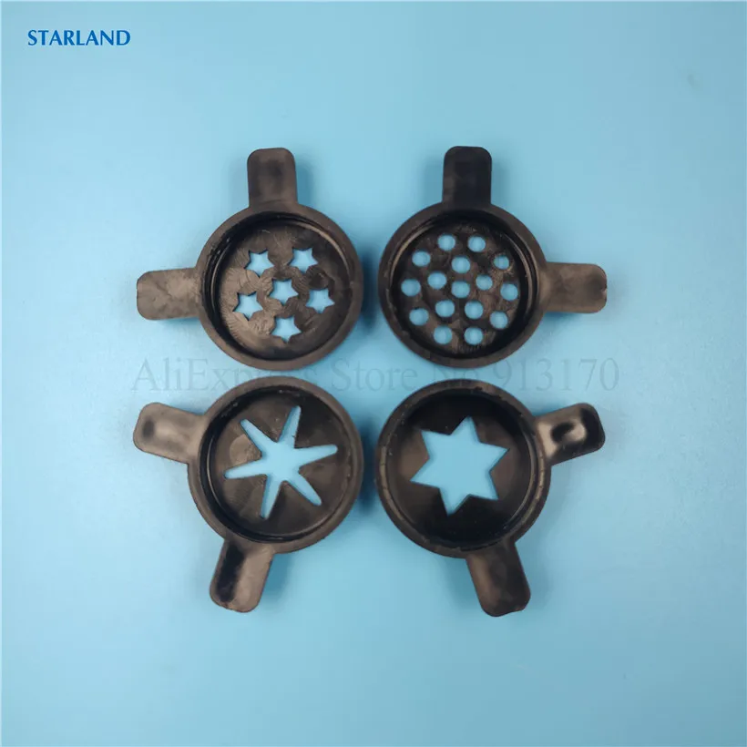 4 In 1 Magic Fancy Modeling Lids Spare Parts Nozzle Caps Of Soft Ice Cream Machines 4 Different Shapes Inner Diameter 28mm