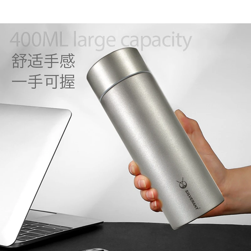 

EDC Titanium Double Wall Flask Insulation Bottle Vacuum Tumbler Cup Portable For Travel Outdoor Office Hiking