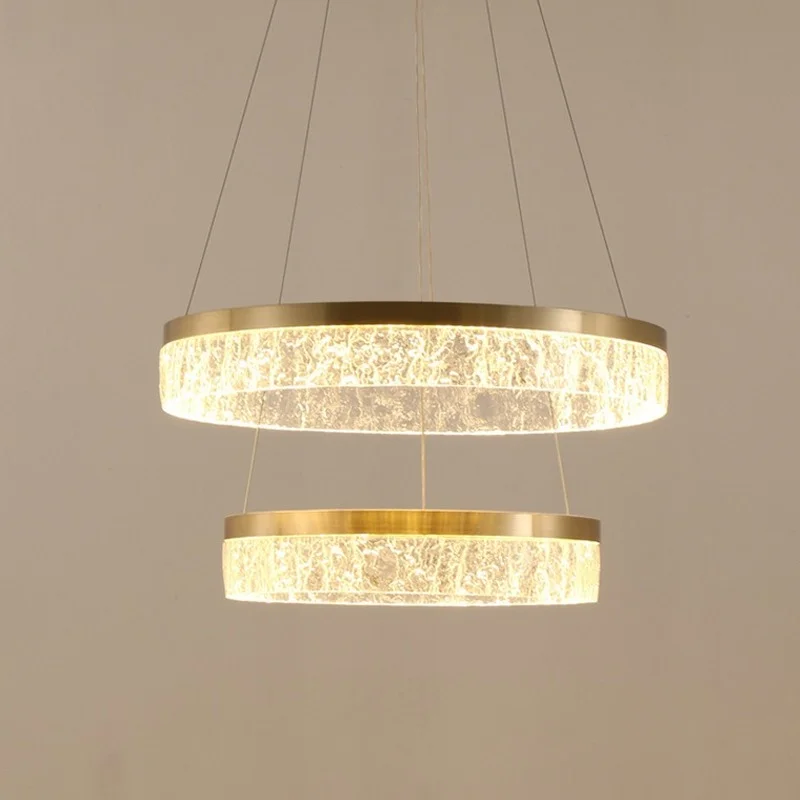 

Modern Simple Pendant Light Luxury Round Indoor Lamp Golden Hanging Light For Living Room Restaurant Bedroom Kitchen Villa