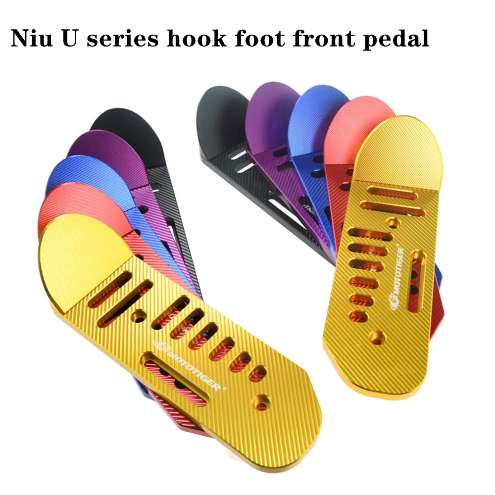 For Niu U1/US/UQI/U+A/U+B Electric Scooter Front & Rear Footrest  Pedals CNC Aluminum 3D Footrest Pedal Modify Accessories