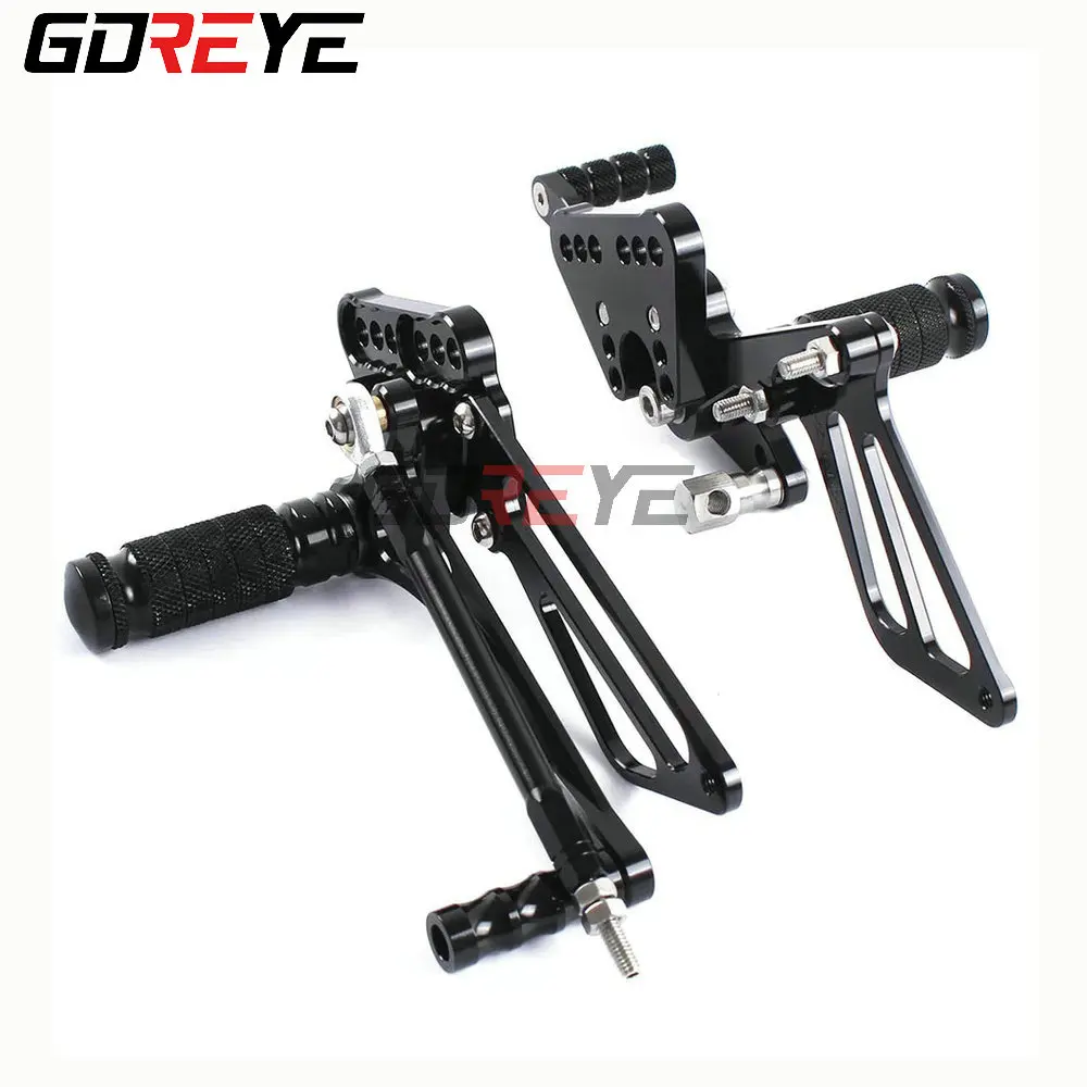 

CNC Adjustable Rearset Rear Set For Suzuki GSXR1000 K7 K8 GSXR 1000 2007 2008 Motorcycle Foot Pegs Footpegs Rearsets Footrest