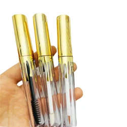 5/50/100PCS 4ml Empty Lip Gloss Tubes Gold Water Droplets DIY Mascara Tube Eyelash Bottle Cosmetic Packing containers  wholesale