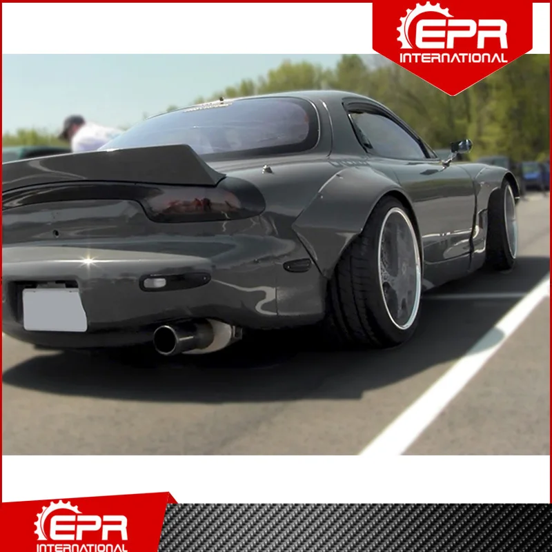 

For RX7 FD RB Style Glass Fiber Wide Rear Fenders Trim RX7 Racing Part Body Kit FRP RB Overfender RX7 Accessories