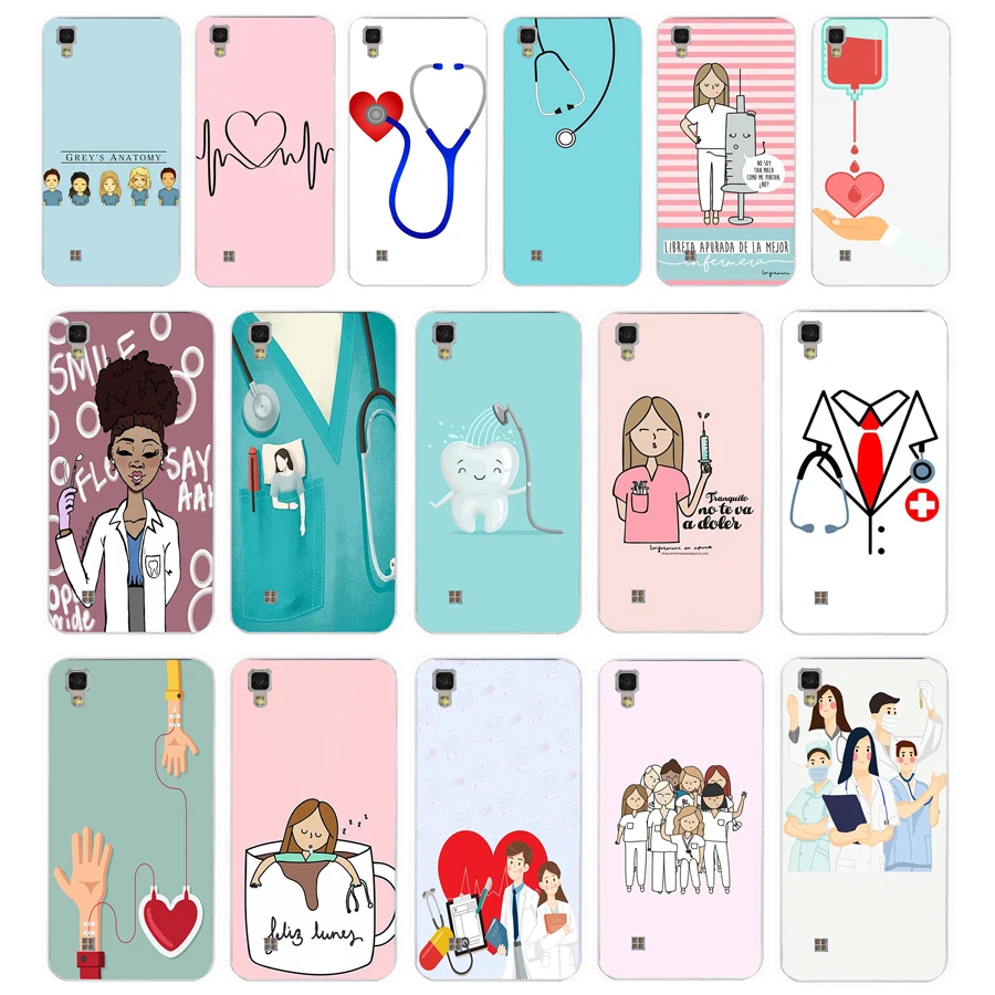 022FG  Cartoon Medicine Nurse Doctor Dentist gift Soft Silicone Tpu Cover phone Case for LG X Power 2 K50 Q60 K10 Case