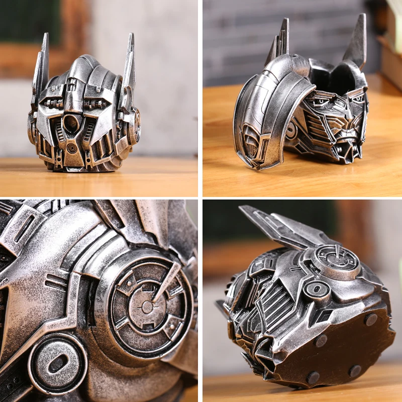 Transformation Optimus Ashtrays Ash Tray with Cover Ashtrays Assembly Model Ashtray Robot Toys Home Desktop Decoration Gifts