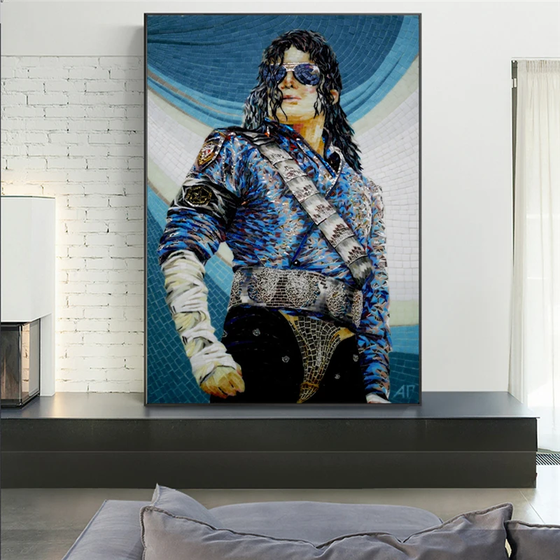 Michael Jackson Vocal Concert Poster And Prints Classic Pose Canvas Painting On Wall Art Superstar Decor Picture For Living Room