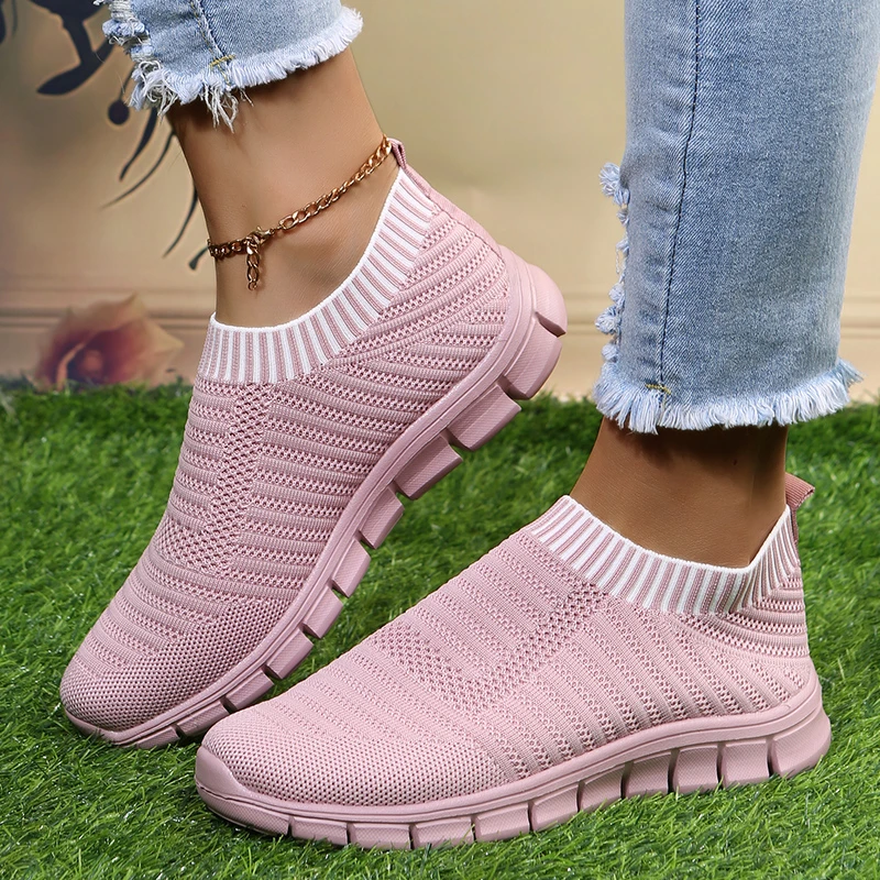 

Women's Sneakers Spring Ladies Flat Shoes Casual Women Vulcanized Women 2021 Summer Light Mesh Breathable Female Running Shoes