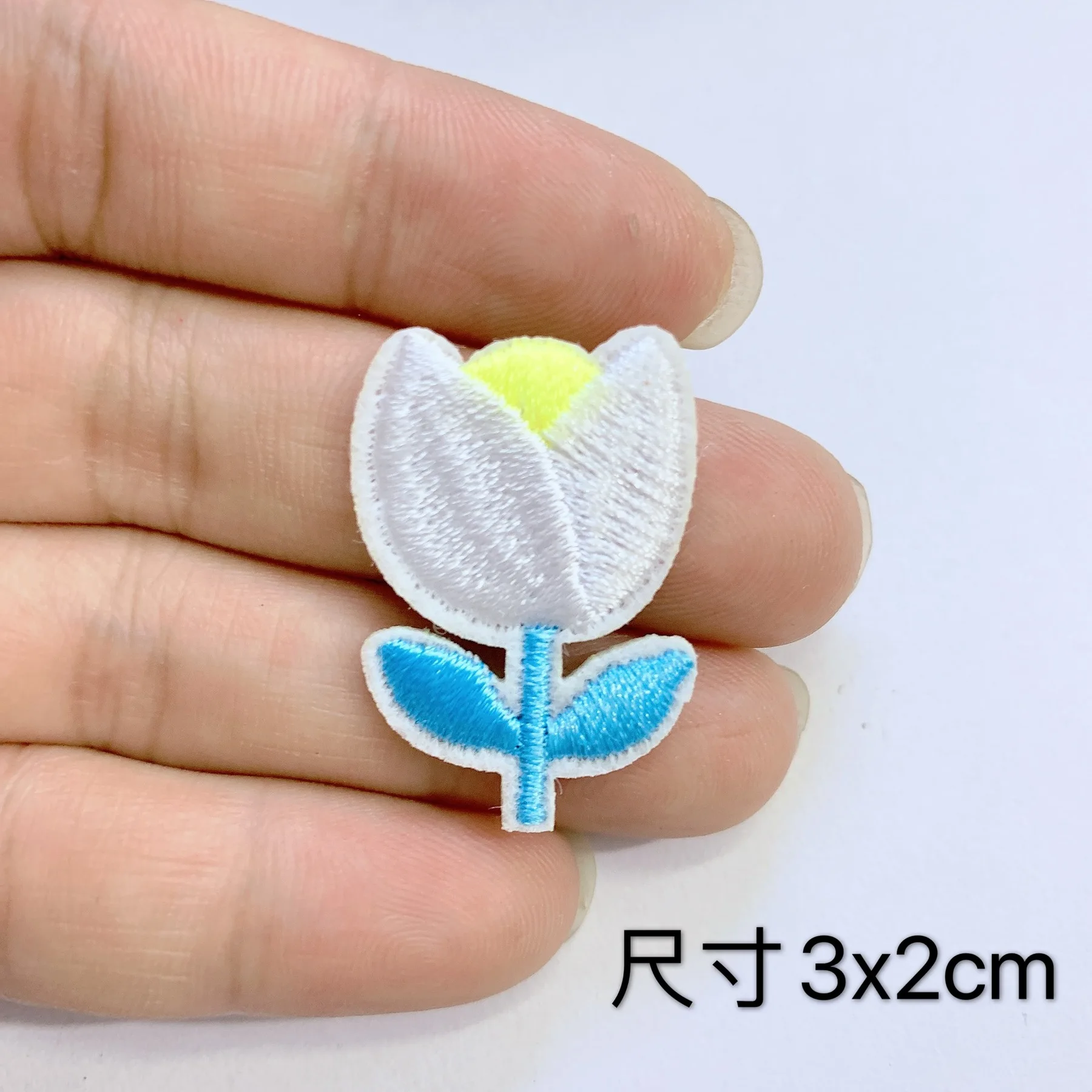 Flowers Patches Clothing Embroidered Stripes Yellow Moon Sun Badges Iron on Transfer Daisy Appliques Stickers for Clothes