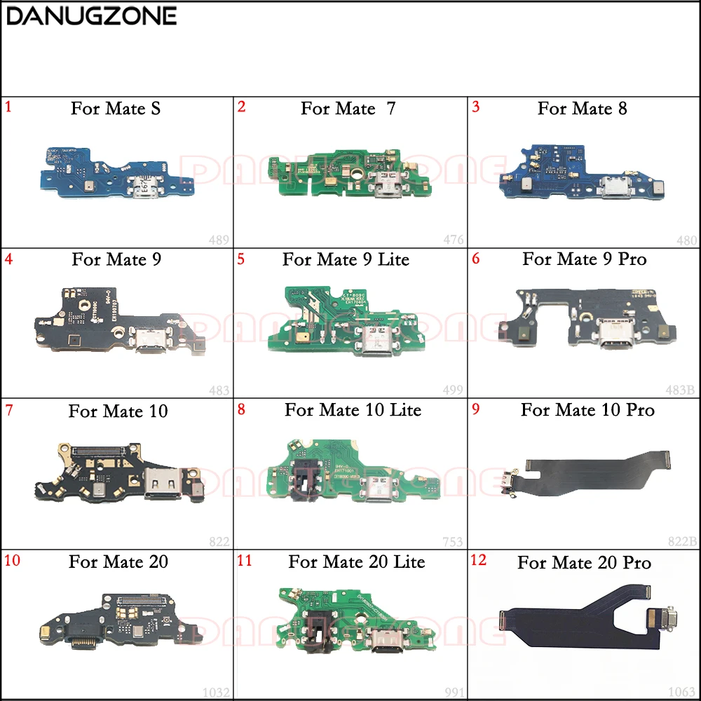 USB Charging Dock Port Plug Socket Jack Connector Charge Board Flex Cable For Huawei Mate 10 Lite 20 Pro 9 / MATE 10 8 9 Pro S 7