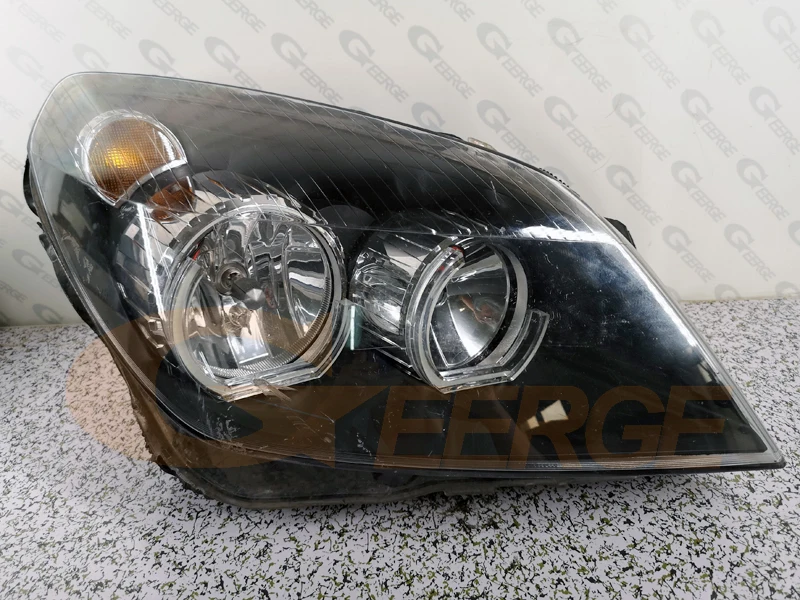 For OPEL Astra H 2004 2005 2006 2007 Pre Facelift Ultra Bright A/W Switchback DRL Turn Signal DTM M4 Style Led Angel Eyes Kit