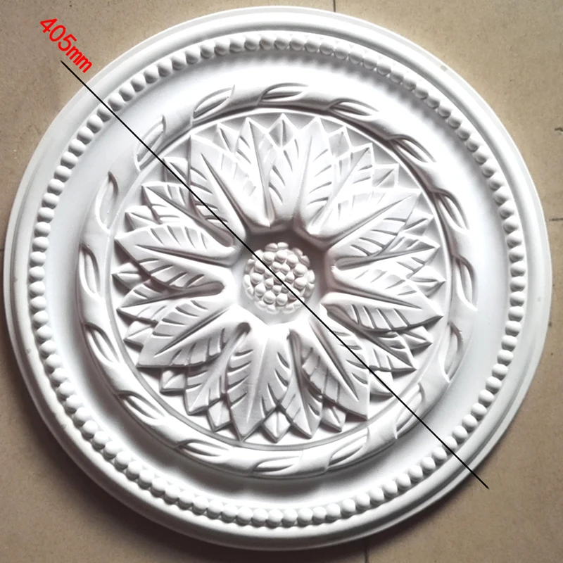 Ceiling Wall Moulding Decorative Rosette PU Decoration Rose Pendent Lamp Base Plate Sunflower European Style Medallion Paterage