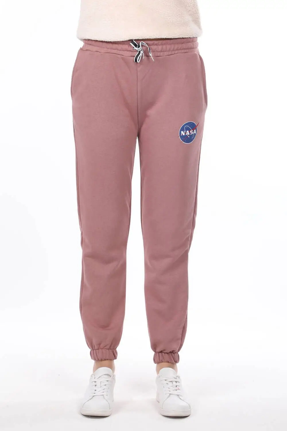 Nasa Printed Fitted Pink Women 'S Tracksuit