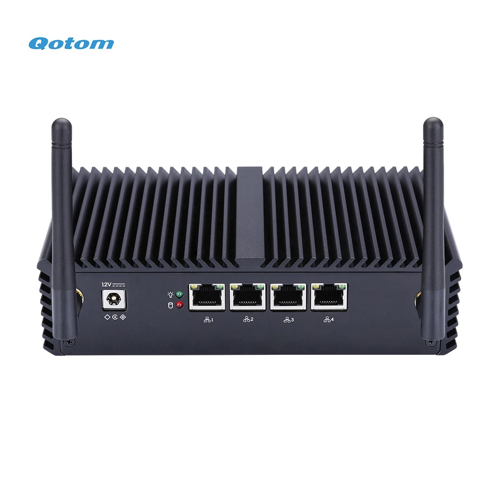 4x Gigabit LAN prosesor port RS-232 i3-5005U i5-5200U Daul Core 2.0 Ghz qotem rute Lembut Home Office Router Firewall