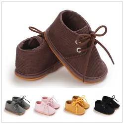 New baby shoes boys and girls non-slip soft-soled rubber toddler walking shoes First Walker newborn high-top toddler shoes 0-18